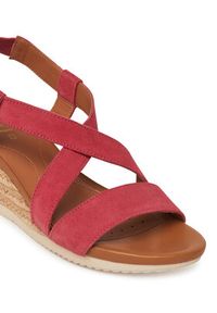 Geox Espadryle D Ischia Corda D55HHA 00022 C7008 Różowy. Kolor: różowy. Materiał: skóra, zamsz