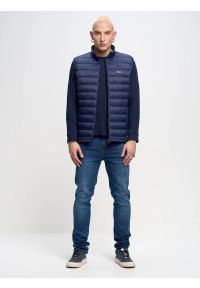 Big-Star - Jeansy męskie dopasowane granatowe Ronan 632. Kolor: niebieski. Styl: elegancki, sportowy, klasyczny #3