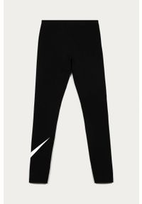 Nike Kids - Legginsy dziecięce 122-166 cm. Kolor: czarny. Materiał: bawełna, materiał, dzianina, elastan. Wzór: nadruk #2