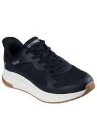 skechers - Męskie BOBS SQUAD 4 Slip-On Czarny. Zapięcie: bez zapięcia. Kolor: czarny. Materiał: kauczuk, syntetyk, poliester, materiał. Szerokość cholewki: normalna. Model: Skechers Sport
