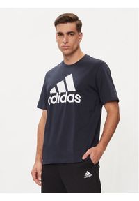 Adidas - adidas T-Shirt Essentials Single Jersey Big Logo T-Shirt IC9348 Niebieski Regular Fit. Kolor: niebieski. Materiał: bawełna #1