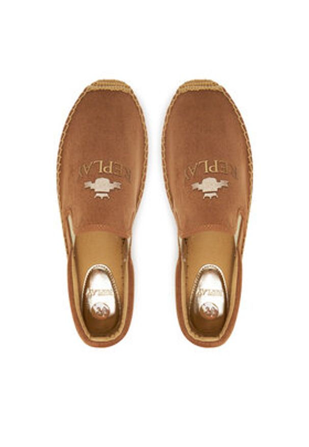Replay - REPLAY Espadryle GWF22 .000.C0086T Beżowy. Kolor: beżowy. Materiał: materiał