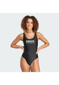 Adidas - Strój do pływania Sportswear U-Back. Kolor: wielokolorowy, czarny, biały