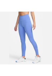 Legginsy Damskie Nike One Dri-fit Mid Rise Tight. Kolor: niebieski. Technologia: Dri-Fit (Nike). Sport: fitness