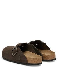 Birkenstock Klapki Boston Wire Buckle 1032760 Brązowy ciemny. Kolor: brązowy. Materiał: nubuk, skóra #6