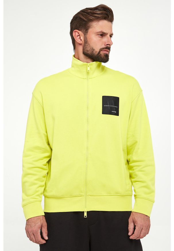 Armani Exchange - Bluza męska ze stójką ARMANI EXCHANGE. Typ kołnierza: kołnierzyk stójkowy