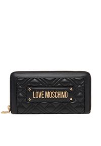 Love Moschino - Duży Portfel Damski LOVE MOSCHINO. Kolor: czarny