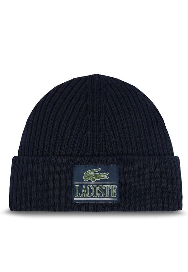Lacoste Czapka RB1783 Granatowy. Kolor: niebieski. Materiał: materiał, wełna