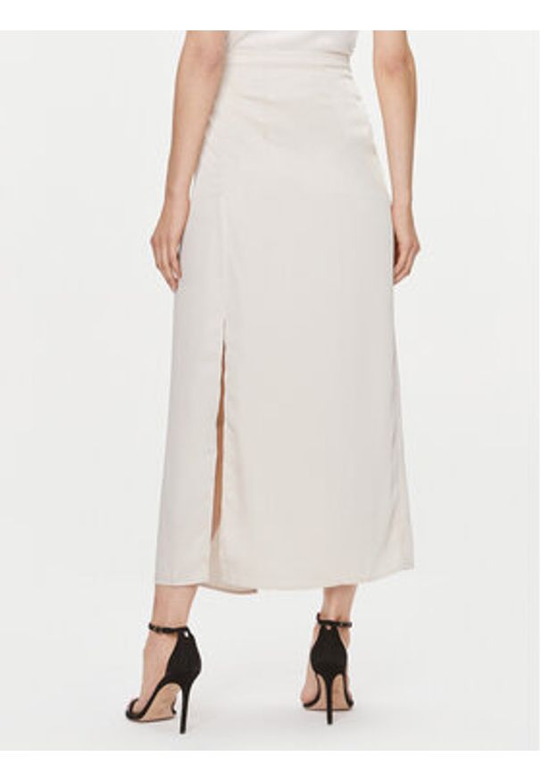 Bruuns Bazaar Spódnica midi BBW3744 Écru Regular Fit. Materiał: syntetyk