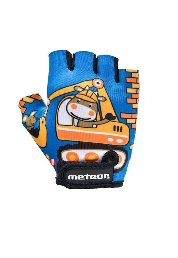 Meteor - Rękawiczki Kolarskie Dla Dzieci/Kids Builder. Kolor: czarny, wielokolorowy. Sport: kolarstwo