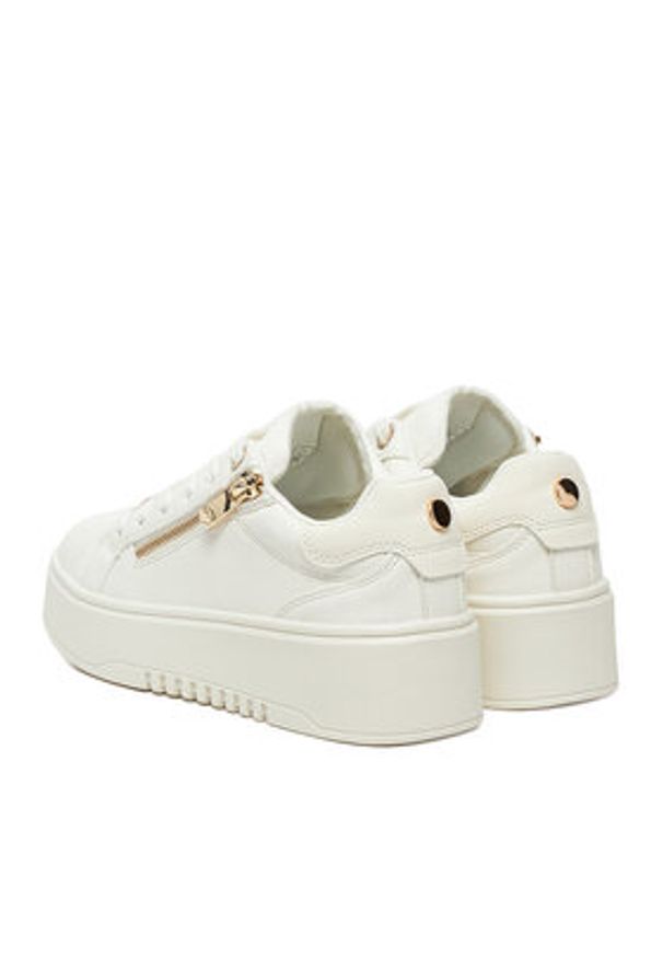 DeeZee Sneakersy AM25233-D Biały. Kolor: biały. Materiał: skóra