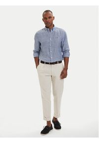 TOMMY HILFIGER - Tommy Hilfiger Koszula Bengal MW0MW42400 Niebieski Regular Fit. Kolor: niebieski. Materiał: len #5