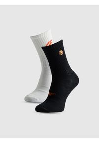 4f - 4F Skarpetki casual długie (2-pack) chłopięce - multikolor 35-37. Kolor: wielokolorowy. Materiał: dzianina, bawełna, materiał #1
