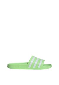 Adidas - Klapki adilette Aqua. Kolor: wielokolorowy, biały, zielony. Styl: elegancki, sportowy #1