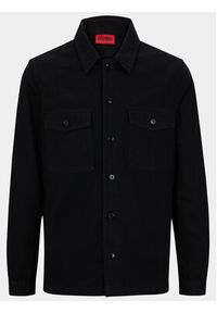 Hugo Kurtka jeansowa Enalu 50500622 Czarny Oversize. Kolor: czarny. Materiał: bawełna