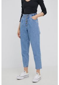 only - Only jeansy damskie high waist. Stan: podwyższony. Kolor: niebieski #1