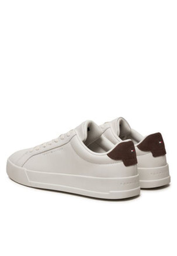 TOMMY HILFIGER - Tommy Hilfiger Sneakersy Court Better Lth FM0FM05322 Écru. Materiał: skóra