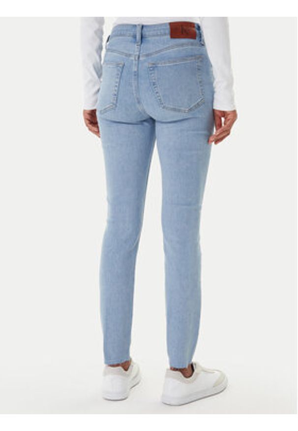 Calvin Klein Jeans Jeansy LV047E617G Niebieski Skinny Fit. Kolor: niebieski