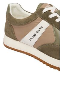 Guess Jeans Sneakersy EO-ORLANDO-01 126AM Khaki. Kolor: brązowy. Materiał: materiał #4