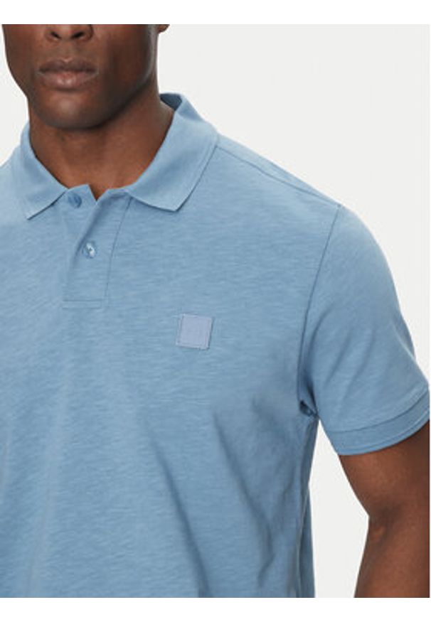 BOSS Polo 50536728 Niebieski Regular Fit. Typ kołnierza: polo. Kolor: niebieski. Materiał: bawełna