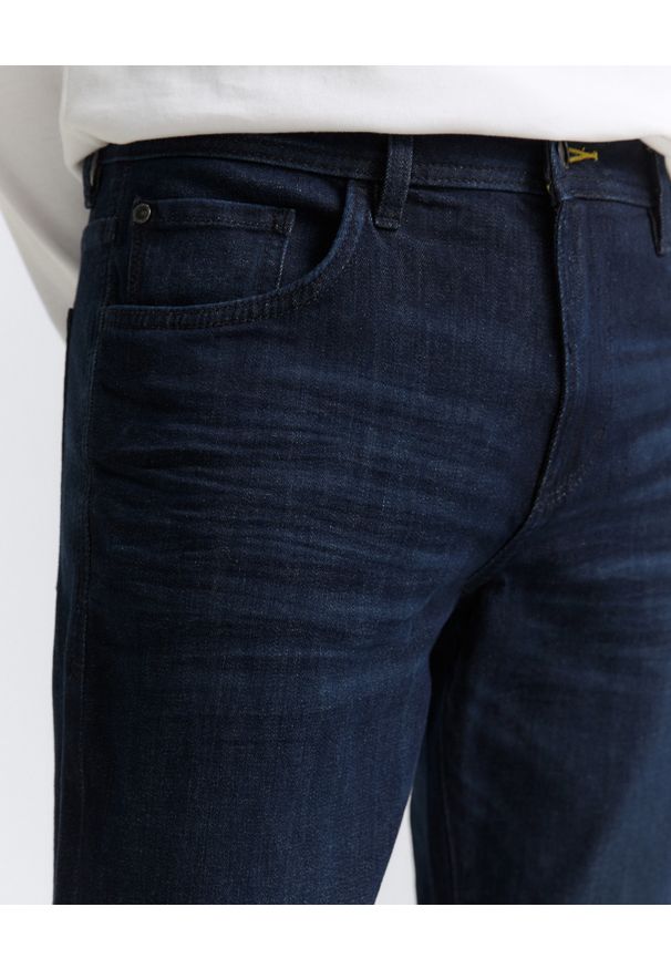 Męskie Spodnie Jeansowe Tom Tailor TTJOSH REGULAR Clean Rinsed Blue Denim 1048363 10115