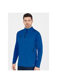 Bluza dresowa zapinana na zamek błyskawiczny Jako Challenge. Kolor: niebieski. Materiał: dresówka