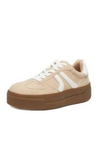 DeeZee Sneakersy AM2518 Beżowy. Kolor: beżowy. Materiał: skóra #4