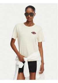 RVCA T-Shirt Daily 23B351502 Kremowy Regular Fit. Kolor: kremowy. Materiał: bawełna #2