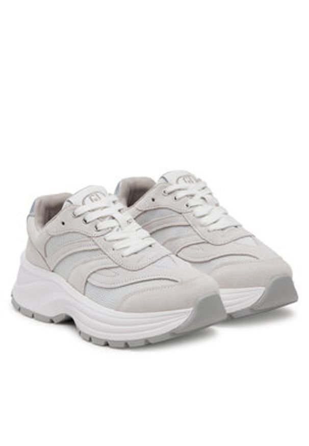 Liu Jo Sneakersy Eva 03 BA5085 PX624 Szary. Kolor: szary. Materiał: zamsz, skóra