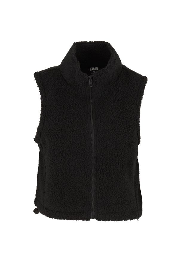 Damska kurtka bez rękawów Urban Classics Sherpa. Kolor: czarny. Długość rękawa: bez rękawów