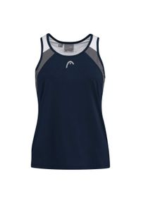 Head - Koszulka bez rękawów dla dziewczynek CLUB 22 Tank Top. Kolor: niebieski. Materiał: poliester. Długość rękawa: bez rękawów. Sport: tenis #1