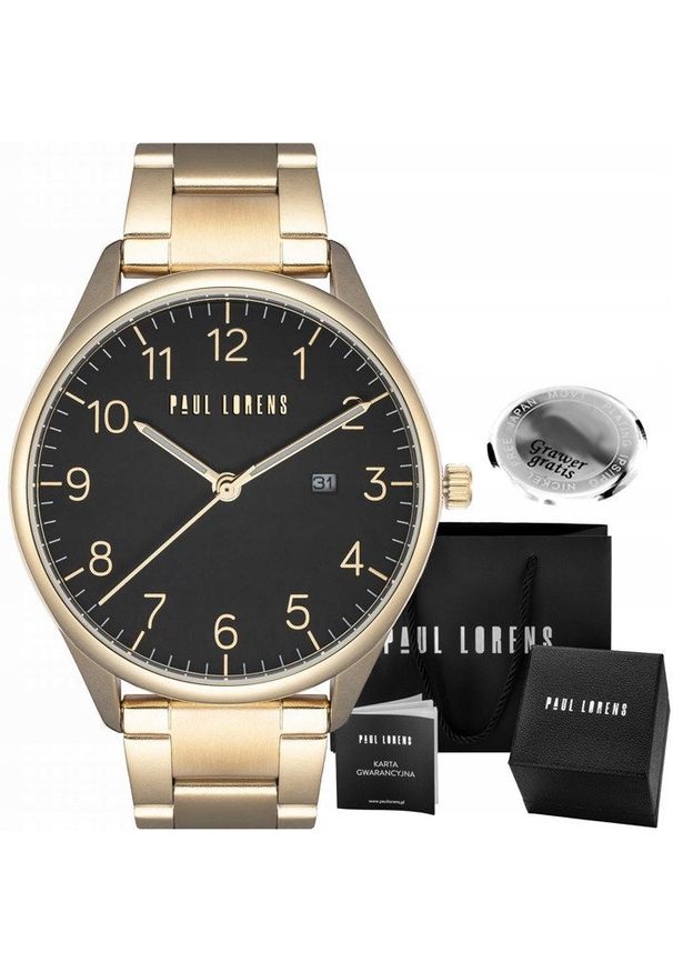 Zegarek męski Paul Lorens PASLO-1D1 Z GRAWEREM