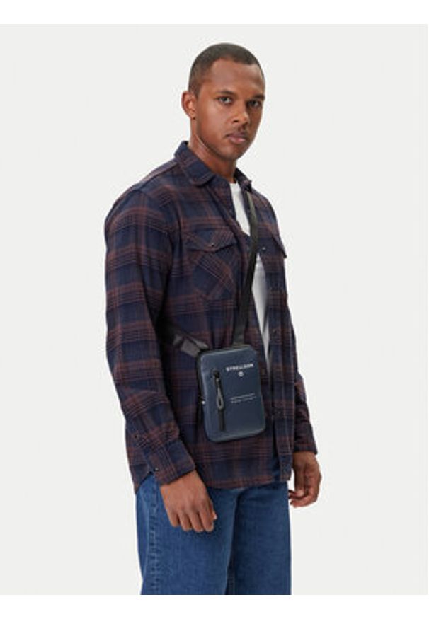 Strellson Saszetka Brian 4010003053 Granatowy. Kolor: niebieski. Materiał: materiał