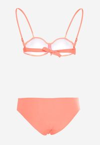 Born2be - Pomarańczowe Bikini Stanik z Cekinami Majtki Typu Figi Vikinies. Kolor: pomarańczowy