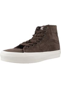Tenisówki Vans Model Sk8-hi Tapered Corduro Kolor Brązowy. Kolor: brązowy. Materiał: tkanina