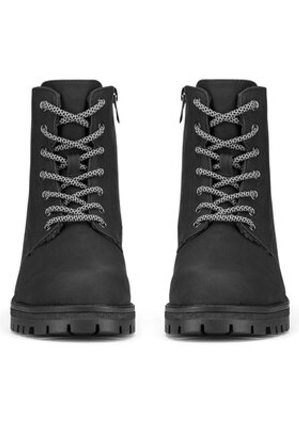 Clara Barson Trzewiki WYL3072-5 Czarny. Kolor: czarny. Materiał: skóra