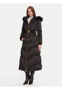 Marciano Guess Płaszcz zimowy 5BGL39 7374A Czarny Regular Fit. Kolor: czarny. Materiał: syntetyk. Sezon: zima