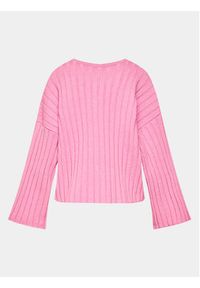 Edited Sweter Thamara Różowy Oversize. Kolor: różowy. Materiał: syntetyk #2