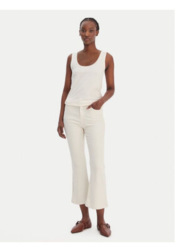 Marella Jeansy Ronco 2613131055 Écru Slim Fit. Kolor: kremowy