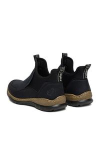 Rieker Półbuty N3275-00 Czarny. Kolor: czarny. Materiał: materiał #6
