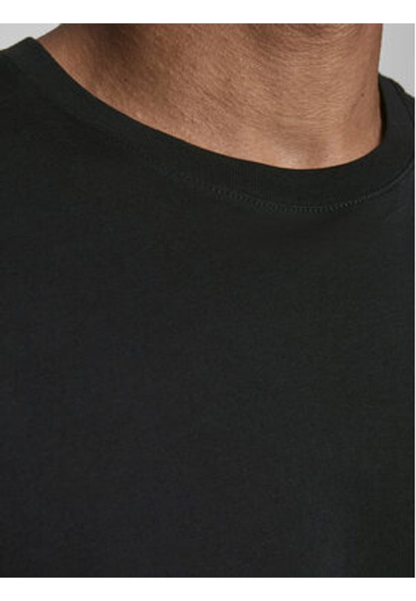 Jack & Jones - Jack&Jones T-Shirt Corp Logo 12151955 Czarny Slim Fit. Kolor: czarny. Materiał: bawełna