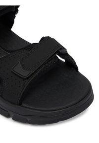 skechers - Skechers Sandały Strap River 205724/BBK Czarny. Kolor: czarny. Materiał: skóra #4