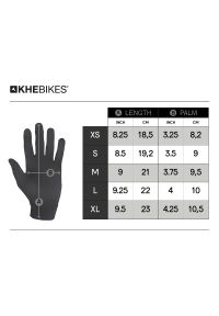 KHEBIKES - Rękawice Bmx 4130 Kids Black M Khebikes. Kolor: czarny