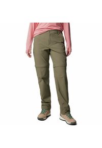 columbia - Spodnie z odpinanymi nogawkami damskie Columbia Leslie Falls Convertible Pant. Kolor: zielony
