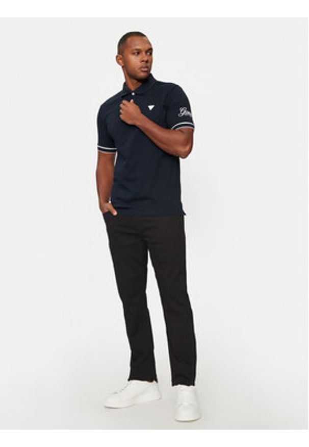 Guess Jeans Jeansy M4BA1C D5DN1 Czarny Slim Fit. Kolor: czarny