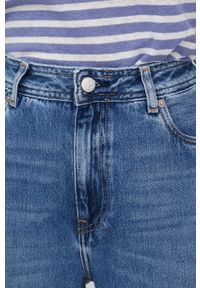 Pepe Jeans ogrodniczki jeansowe SHAY ADAPT damskie. Stan: podwyższony. Kolor: niebieski