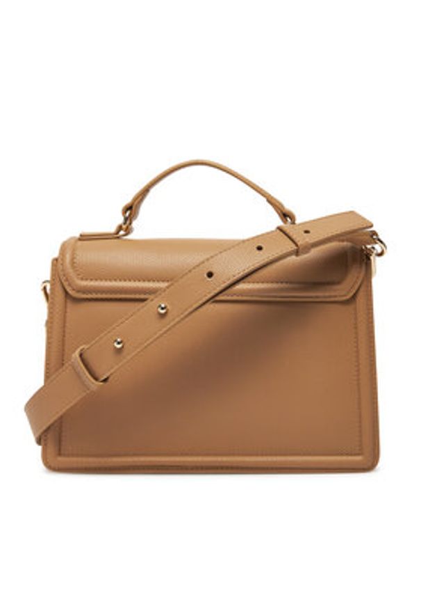 TOMMY HILFIGER - Tommy Hilfiger Torebka Th Eternity Mini Satchel AW0AW17176 Beżowy. Kolor: beżowy. Materiał: skórzane