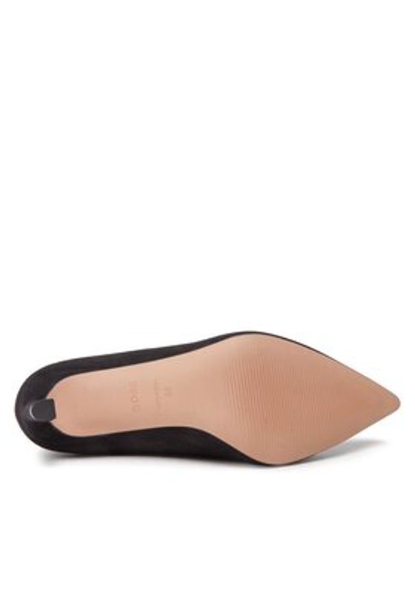 BOSS Szpilki Janet Pump 50498810 Czarny. Kolor: czarny. Materiał: zamsz, skóra. Obcas: na szpilce