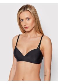 Calvin Klein Underwear Biustonosz bezfiszbinowy Seductive Comfort 000QF6017E Czarny. Kolor: czarny. Materiał: syntetyk