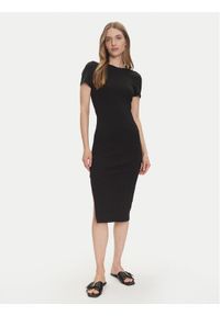 only - ONLY Sukienka codzienna Belfast 15348755 Czarny Slim Fit. Okazja: na co dzień. Kolor: czarny. Materiał: bawełna. Typ sukienki: proste. Styl: casual